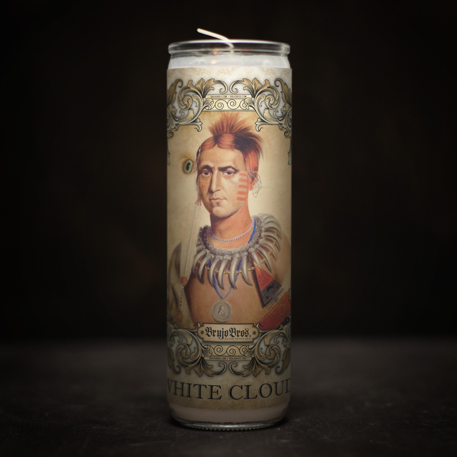 7-Day Candle Label - White Cloud